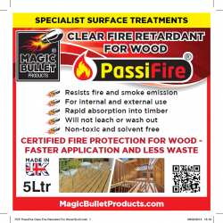Passifire Clear Fire Retardant for Wood